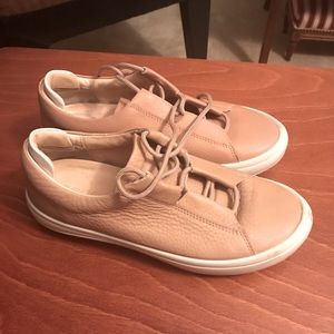 ECCO Pink Leather Women Sneakers